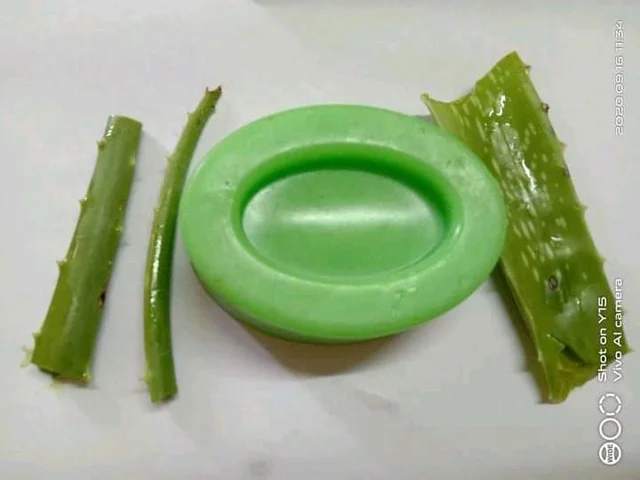 Aloe Vera Soap - கற்றாழை சோப் - Aloevera Soap - ALOEVERA SOAP. - 100g, Mint Green