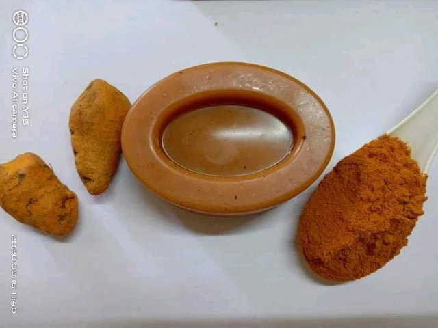 Turmeric Soap - மஞ்சள் சோப் - TURMERIC SOAP- turmeric soap. - Brown, 100 g