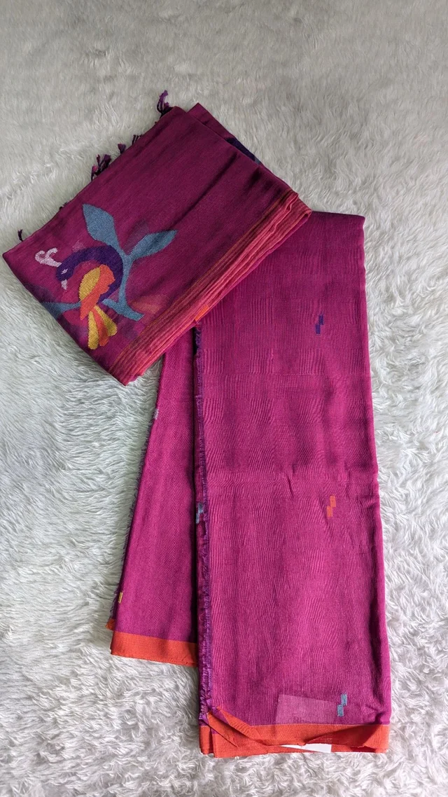 cotton jamdhani handloom 2 piece suit (9767) 40 Inches 