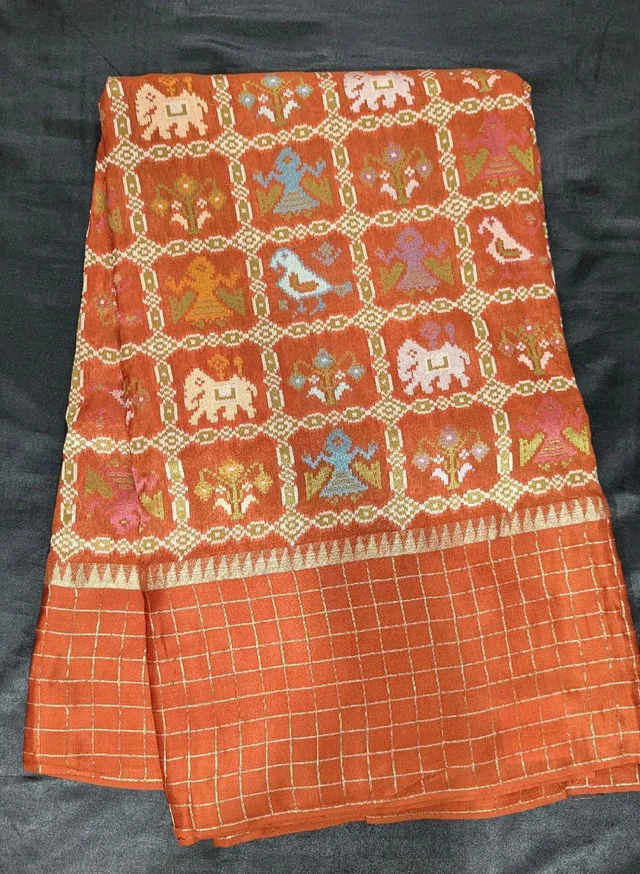designer patola tusser georgette(11105) 46 Inches 