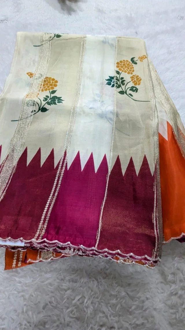 PURE MYSORE CREPE DESIGNER (11532) 44 Inches