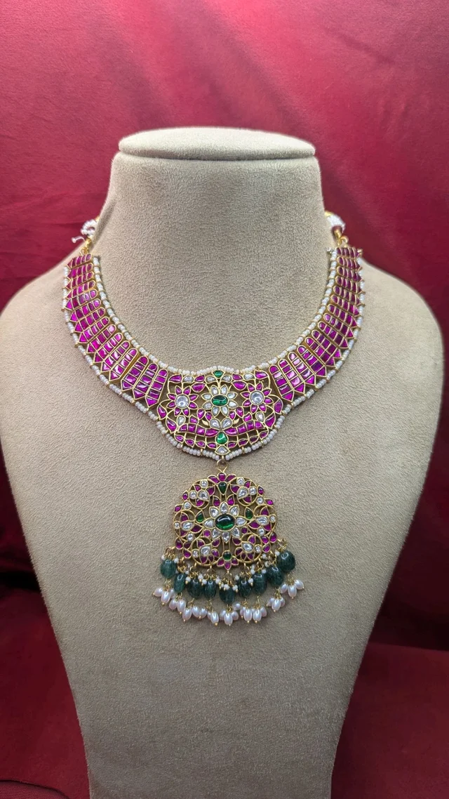 2 in 1 jadua kundan tusi neckset (11675)