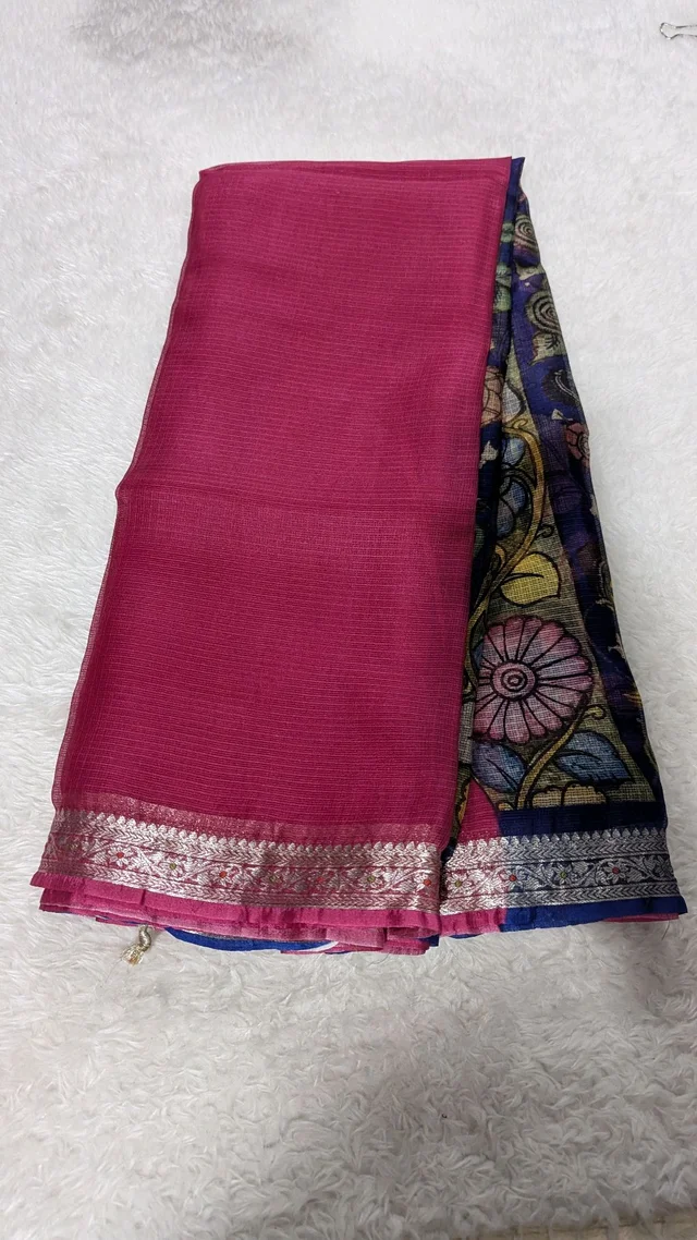 pure silk kota with kalamkari digital (11678)43 Inches 