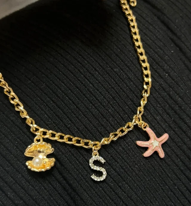 custom letter necklace 