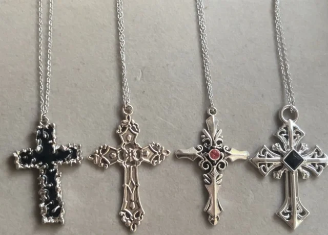 cross charm necklace - 4