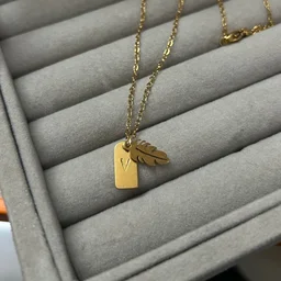 custom hidden letter necklace (1 year warranty)