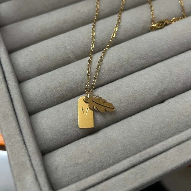 custom hidden letter necklace (1 year warranty)