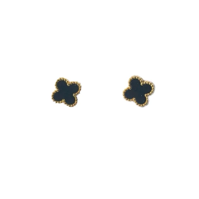 Clover Earring ( 1yr warranty ) - Black