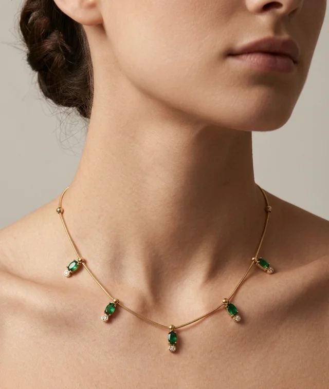 Emirate Green Necklace 