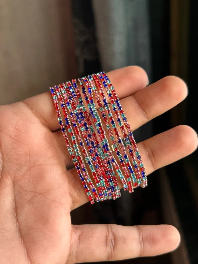 multi colour stretchable tennis bracelet (each)
