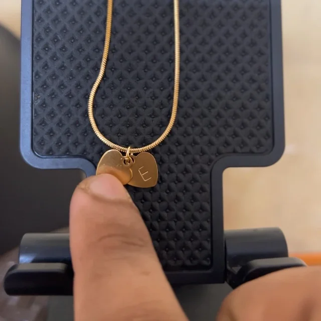 custom letter necklace (viral) (1 year warranty)