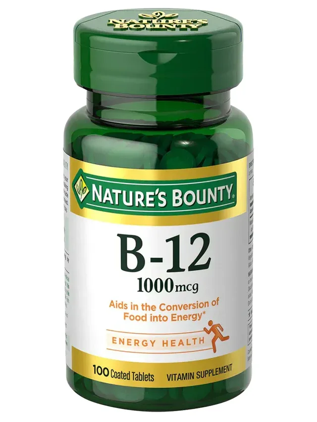 Nature's Bounty Vitamin B-12, 1000mcg - 100 Tablets