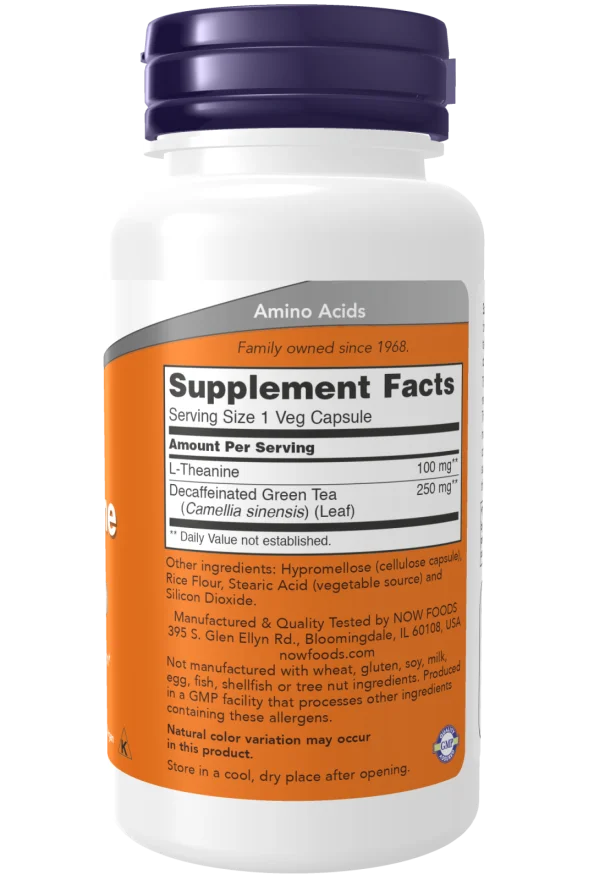 Now L-Theanine 100 mg 90 Veg Capsules - 90 Veg Capsules