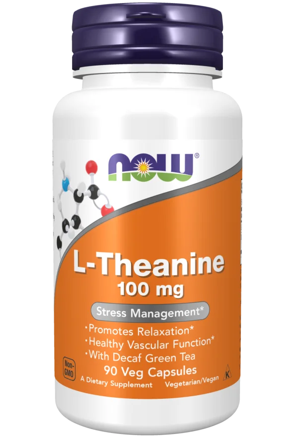 Now L-Theanine 100 mg 90 Veg Capsules - 90 Veg Capsules