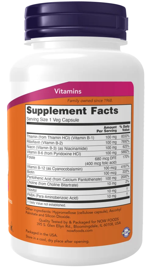 Now Vitamin B-100 - 100 Veg Capsules
