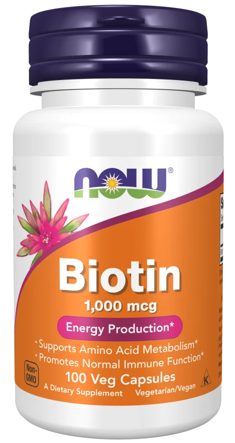 Now Biotin 1000 mcg - 100 Veg Capsules