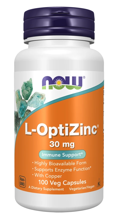 Now L-OptiZinc 30 mg - 100 Veg Capsules