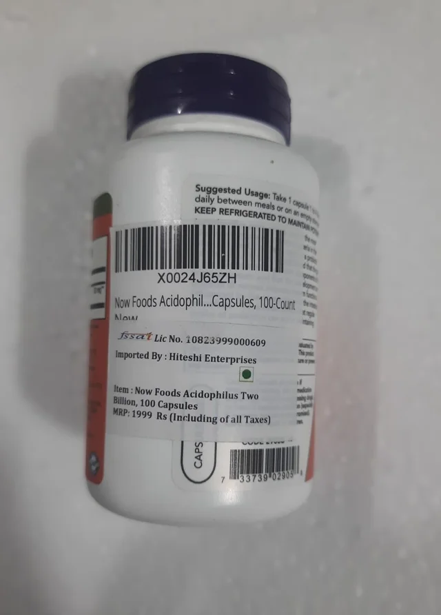 Now Acidophilus Two Billion - 100 Veg Capsules