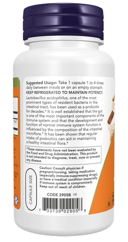 Now Acidophilus Two Billion - 100 Veg Capsules