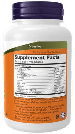 Now Plant Enzymes - 120 Veg Capsules