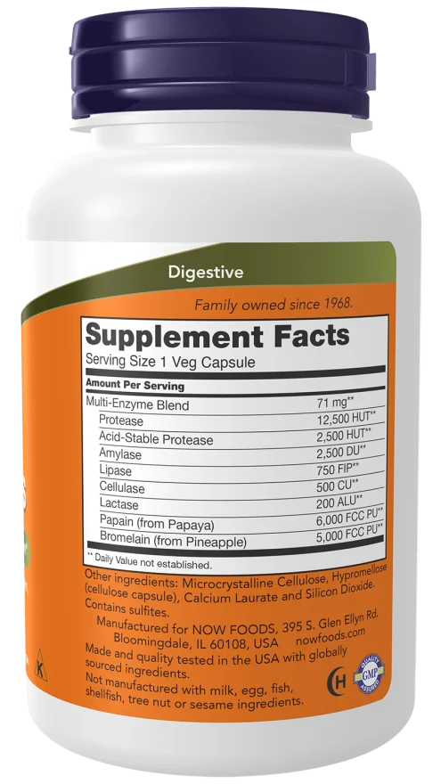 Now Plant Enzymes - 120 Veg Capsules