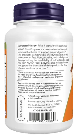 Now Plant Enzymes - 120 Veg Capsules