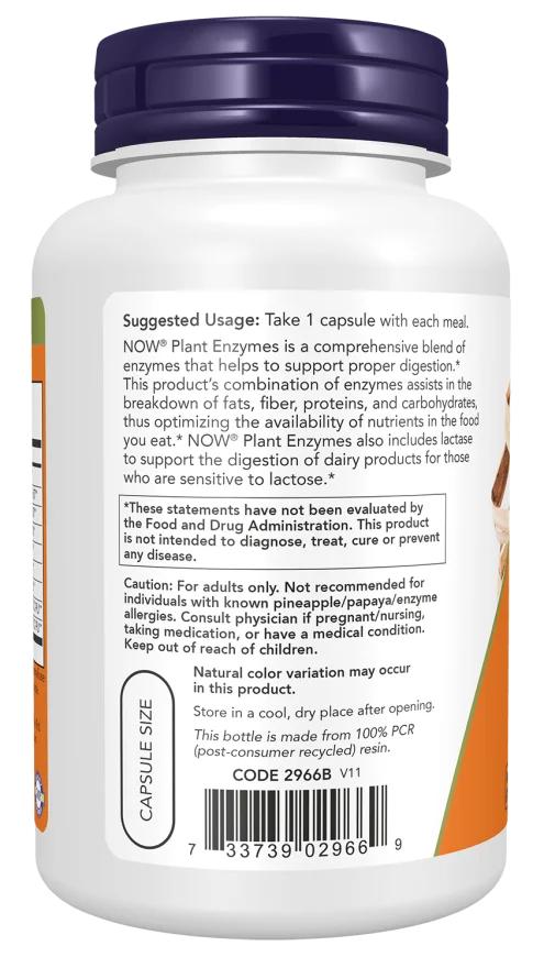 Now Plant Enzymes - 120 Veg Capsules