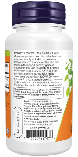 Now Gymnema Sylvestre Extract 400 mg - 90 Veg Capsules