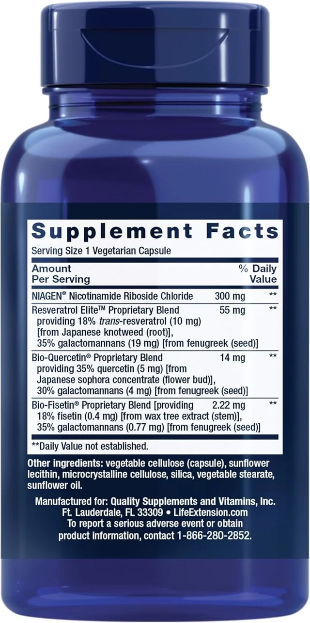 Life Extension NAD+ Cell Regenerator 300mg - 30 Vegetarian capsules