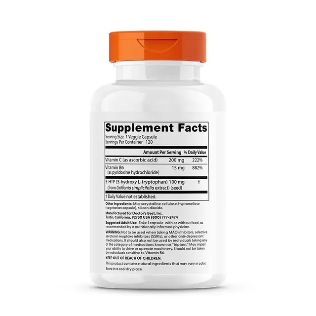 Doctor's Best 5-HTP 100 mg - 120 Veggie Caps