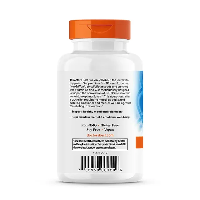 Doctor's Best 5-HTP 100 mg - 120 Veggie Caps