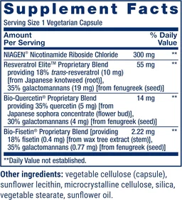 Life Extension NAD+ Cell Regenerator 300mg - 30 Vegetarian capsules