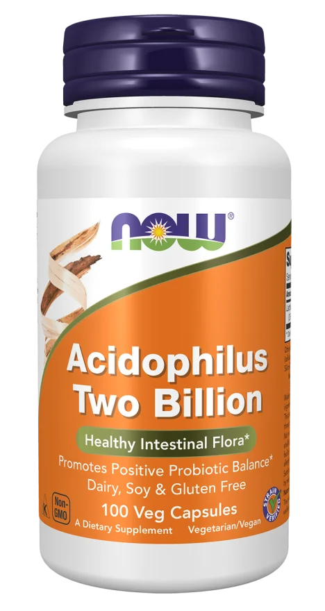 Now Acidophilus Two Billion - 100 Veg Capsules