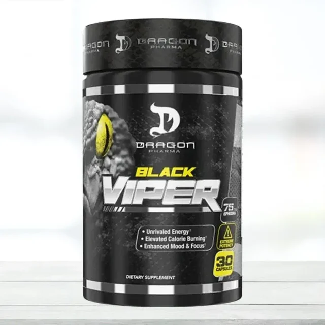 Dragon Pharma BLACK VIPER Extreme Fat Burner - 30 Capsules