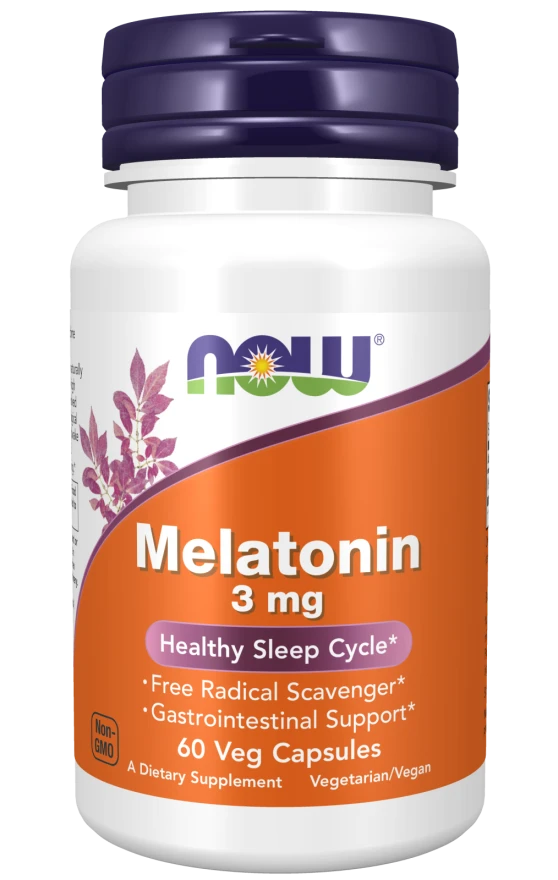 Now Melatonin 3 mg - 60 Veg Capsules