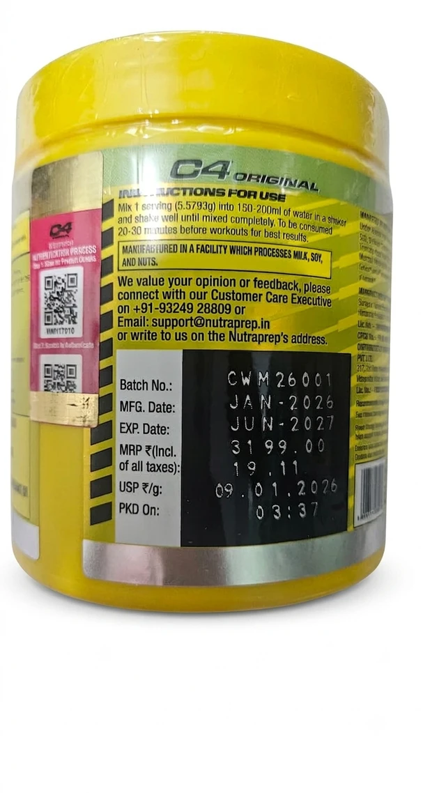 Cellucor C4 Original Pre-Workout - 30 servings, Watermelon