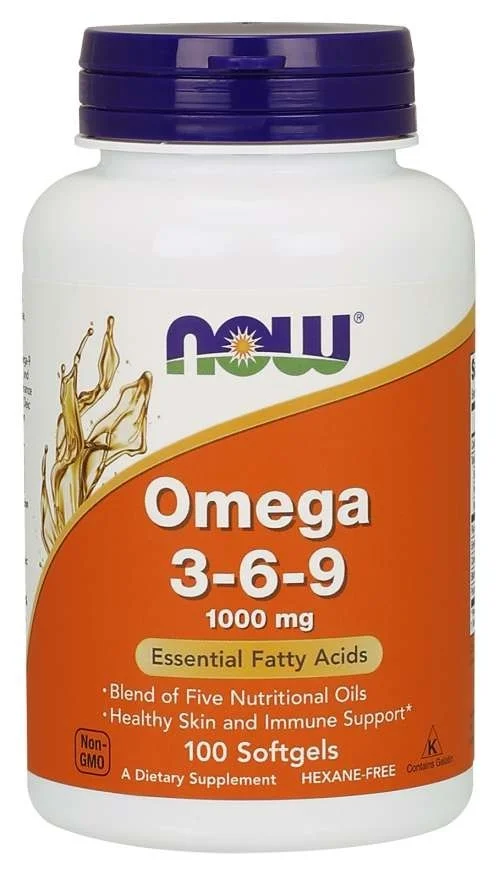 Now Omega 3-6-9, 1000 mg - 100 softgels