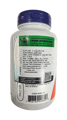 Now Vitamin C-1000, Sustained Released with Rose Hips - 100 Tablets