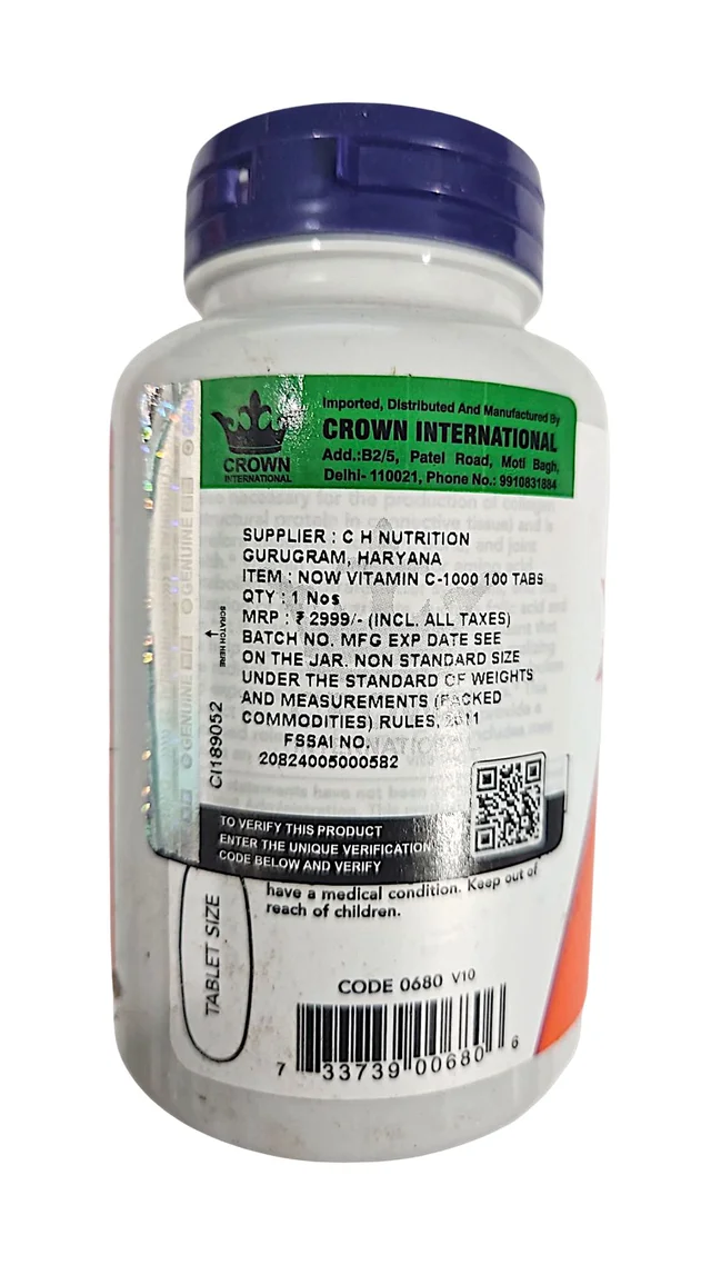 Now Vitamin C-1000, Sustained Released with Rose Hips - 100 Tablets