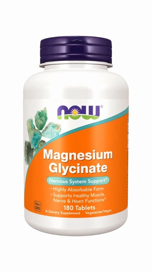 Now Foods Magnesium Glycinate - 180 Tablets