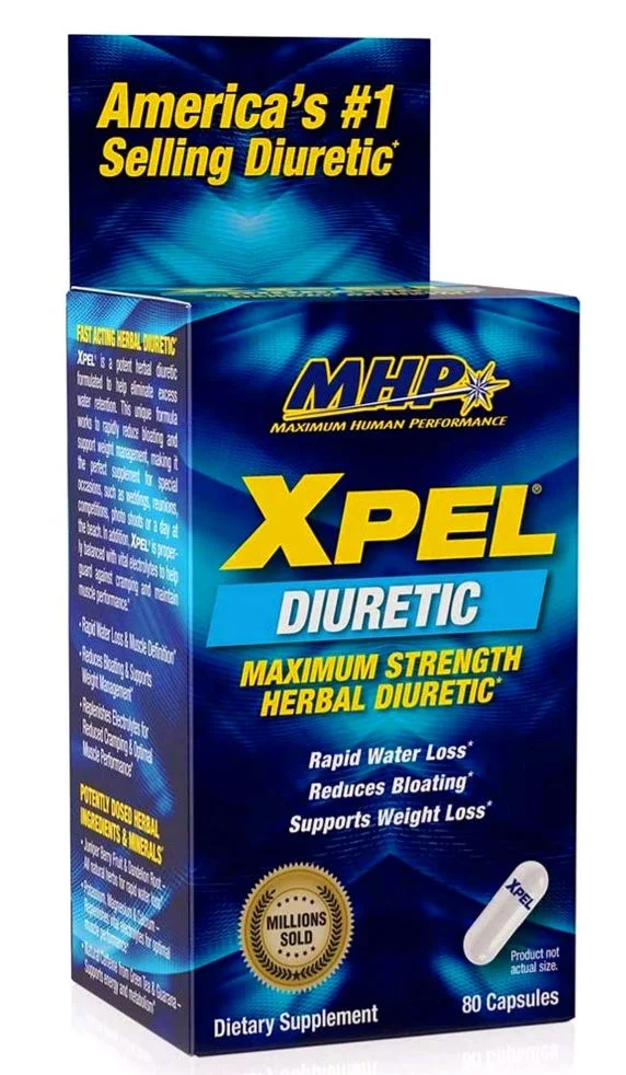 MHP Xpel, Maximum Strength Herbal Diuretic - 80 capsules
