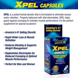 MHP Xpel, Maximum Strength Herbal Diuretic - 80 capsules