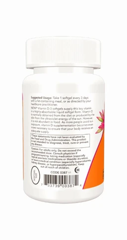 Now Vitamin D-3 10,000 IU- - 120 Softgels