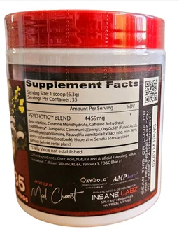 Insane Labz Psychotic 35 servings - Apple