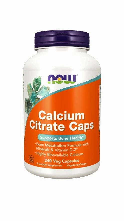 Now Calcium Citrate - 240 Veg Capsules