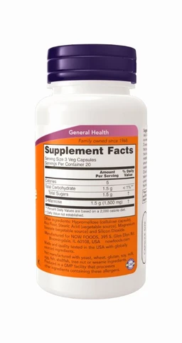 Now D-Mannose Urinary Support 500 mg - 120 Veg Capsules