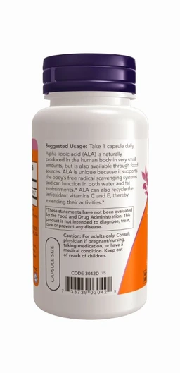 Now Alpha Lipoic Acid 250 mg - 120 Veg Capsules