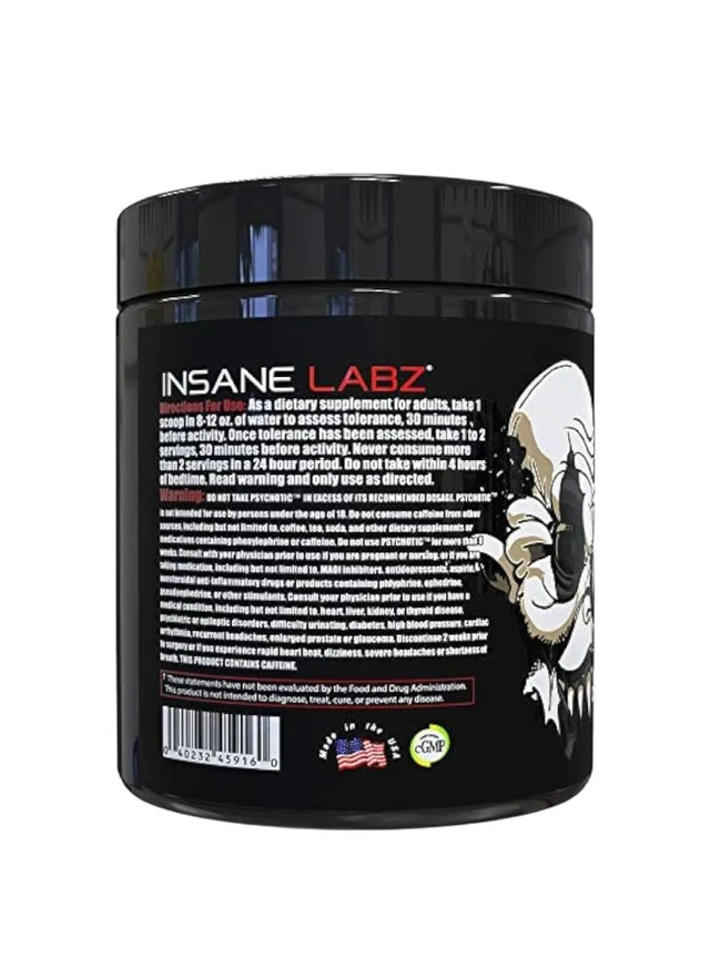 Insane Labz Psychotic Black 35servings - 228g, Grape