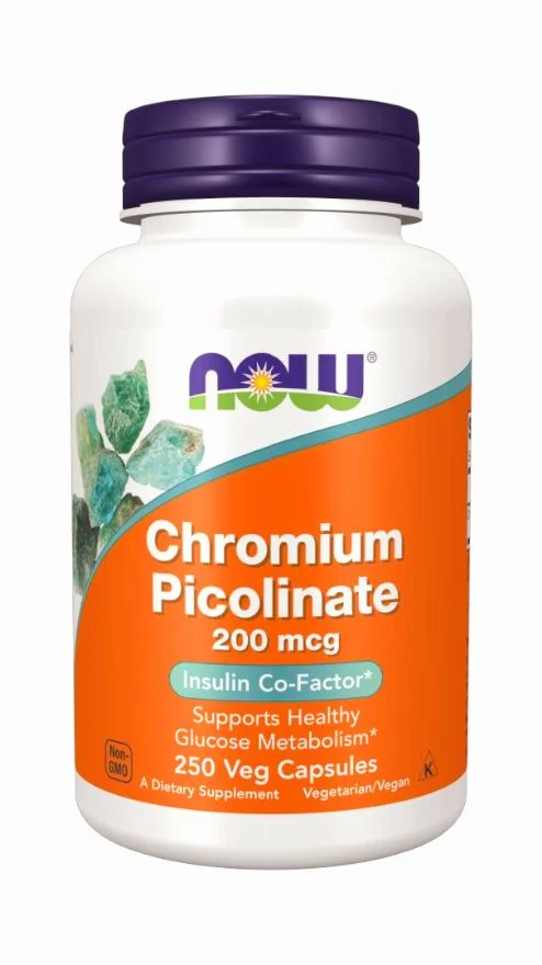 Now Chromium Picolinate 200 mcg Veg Capsules - 250