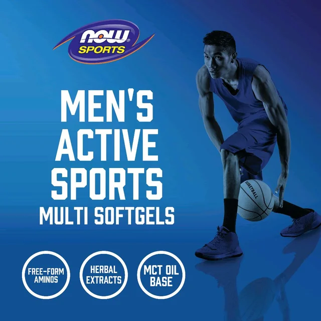 NOW Sports Men's Active Sports Multi - 90 Softgels